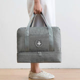 Sac de voyage étanche double compartiment vue de profil – Sac de Voyage Etanche Double Compartiment 40x30x20 | Sogaïa