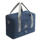 Sac de voyage étanche double compartiment orange vue de face – Sac de Voyage Etanche Double Compartiment 40x30x20 | Sogaïa