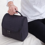 Hanging toiletry bag for women with closure detail – Hanging toiletry bag for women | Sogaïa