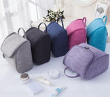 Hanging toiletry bag for women seen in profile – Hanging toiletry bag for women | Sogaïa