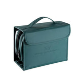 Borsa da toilette da viaggio pieghevole vista profilo – Borsa da toilette da viaggio pieghevole Stirage Treasur House™ | Sogaïa