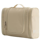 Grande trousse de toilette avec compartiment vert vue de face – Grande Trousse de Toilette avec Compartiment | Sogaïa