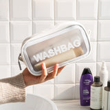 Bolsa de toalete masculina transparente - Bolsa de toalete masculina transparente | Sogaia