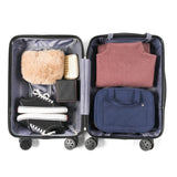 Trousse de toilette dépliante bordeaux vue de face – Trousse de Toilette Dépliante | Sogaïa