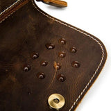 Trousse de toilette maroquinerie marron vue de face – Trousse de Toilette Maroquinerie Gatwich™ | Sogaïa