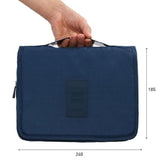 Trousse de toilette homme avec crochet gris vue de face – Trousse de Toilette Homme avec Crochet Travel™ | Sogaïa