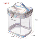 Trousse de toilette transparente avion vert vue de face – Trousse de Toilette Transparente Avion | Sogaïa