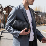 Trousse de Toilette en Cuir Tressé pour Homme Roldan