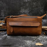 Trousse de toilette cuir vintage dimensions – Trousse de Toilette Cuir Vintage Vintime™ | Sogaïa