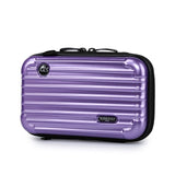 Minimalist purple makeup bag front view – Minimalist Hard Shell Makeup Bag | Sogaïa