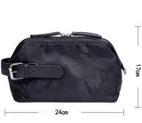 Trousse de toilette originale pour homme vert vue de face – Trousse de Toilette Originale pour Homme Grande Ouverture WM Nuo™ | Sogaïa