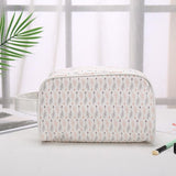 Trousse de toilette plastifiée bleu vue de face – Trousse de Toilette Plastifiée | Sogaïa