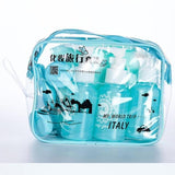 Kit trousse de toilette transparente pour voyage avion – Kit Trousse de Toilette Avion | Sogaïa