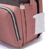 Sac à dos à langer lit noir vue de face – Sac à Dos à Langer Lit Lequeen™ | Sogaïa