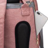 Sac à dos à langer lit beige vue de face – Sac à Dos à Langer Lit Lequeen™ | Sogaïa