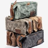 Vintage toiletry bag front view – Vintage Toiletry Bag | Sogaïa
