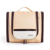 Trousse de toilette complète femme beige vue de face – Trousse de Toilette Complète pour Femme Flawless™ | Sogaïa
