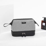 Original navy blue men's toiletry bag, front view – Original Men's Toiletry Bag | Sogaïa