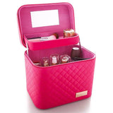 Vanity case maquillage rose bonbon vue de face – Vanity Case Maquillage Heavenly™ | Sogaïa