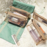 Trousse de toilette pratique pour femme kaki vue de face – Trousse de Toilette Pratique pour Femme | Sogaïa