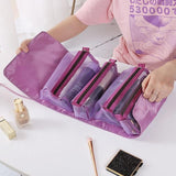 Trousse de toilette pratique pour femme bleu marine vue de face – Trousse de Toilette Pratique pour Femme | Sogaïa