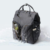 Sac à dos à langer isotherme gris vue de face – Sac à Dos à Langer Isotherme Sogaïa™ | Sogaïa