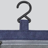 Trousse de toilette avec crochet bleu marine vue de face – Trousse de Toilette avec Crochet Travelsky™ | Sogaïa
