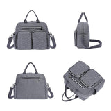 Sac à langer grande capacité noir vue de face – Sac à Langer Grande Capacité Insular™ | Sogaïa