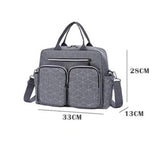 Sac à langer grande capacité beige vue de face – Sac à Langer Grande Capacité Insular™ | Sogaïa