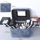 Vanity makeup organizer bleu vue de face – Vanity Makeup Organizer Kaxi™ | Sogaïa