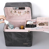 Vanity makeup organizer noir vue de face – Vanity Makeup Organizer Kaxi™ | Sogaïa