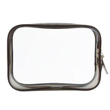 Transparent colored toiletry bag seen from the back – Colorful Transparent Toiletry Bag | Sogaïa