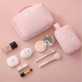 Trousse de toilette rectangulaire femme bleu vue de face – Trousse de Toilette Rectangulaire pour Femme Makeup Beauty™ | Sogaïa