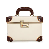 Vanity case rigide gris vue de face – Vanity Case Rigide Éléganté | Sogaïa