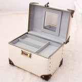 Vanity case rigide orange vue de face – Vanity Case Rigide Éléganté | Sogaïa