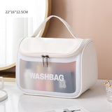 White translucent soft plastic pencil case front view – Translucent Soft Plastic Pencil Case | Sogaïa