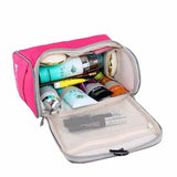 Trousse de toilette grande ouverture avec crochet noir vue de face – Trousse de Toilette Grande Ouverture avec Crochet | Sogaïa
