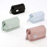 Trousse de maquillage grande ouverture double compartiment ouverte – Trousse de Maquillage avec Grande Ouverture et Double Compartiment | Sogaïa