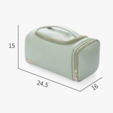 Trousse de toilette avec rangement bordeaux vue de face – Trousse de Toilette avec Rangement | Sogaïa
