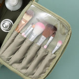 Trousse de toilette avec rangement bleu vue de face – Trousse de Toilette avec Rangement | Sogaïa