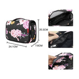 Trousse de toilette à suspendre fleurie vue de profil – Trousse de Toilette à Suspendre Fleurie | Sogaïa