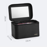 Vanity maquillage rigide grand miroir détail fermeture – Vanity Maquillage Rigide Grand Miroir Caseley™ | Sogaïa