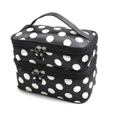 Trousse de toilette femme plusieurs compartiments bordeaux vue de face – Trousse de Toilette pour Femme avec Plusieurs Compartiments | Sogaïa