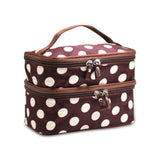 Trousse de toilette femme plusieurs compartiments rouge vue de face – Trousse de Toilette pour Femme avec Plusieurs Compartiments | Sogaïa