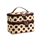 Trousse de toilette femme plusieurs compartiments jaune vue de face – Trousse de Toilette pour Femme avec Plusieurs Compartiments | Sogaïa