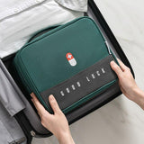 Trousse de secours vide verte vue de face – Trousse de Secours Vide | Sogaïa