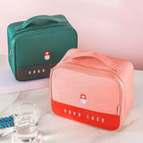 Trousse de secours vide rose et verte vue de face – Trousse de Secours Vide | Sogaïa