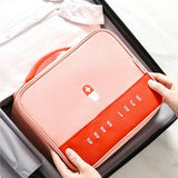 Trousse de secours vide rose vue de face – Trousse de Secours Vide | Sogaïa