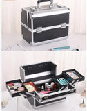 Silbernes Make-up-Etui, Vorderansicht – Make-up-Etui | Sogaïa