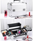 Burgunderroter Make-up-Koffer, Vorderansicht – Make-up-Koffer | Sogaïa